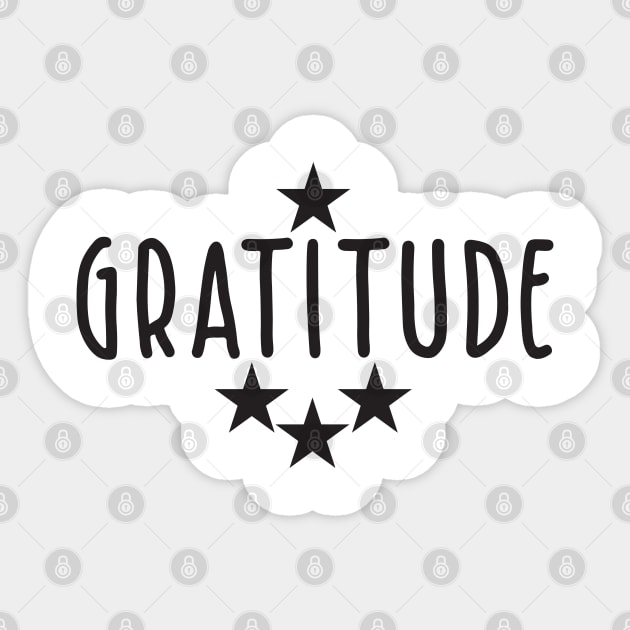 Gratitude Sticker by BlueZenStudio